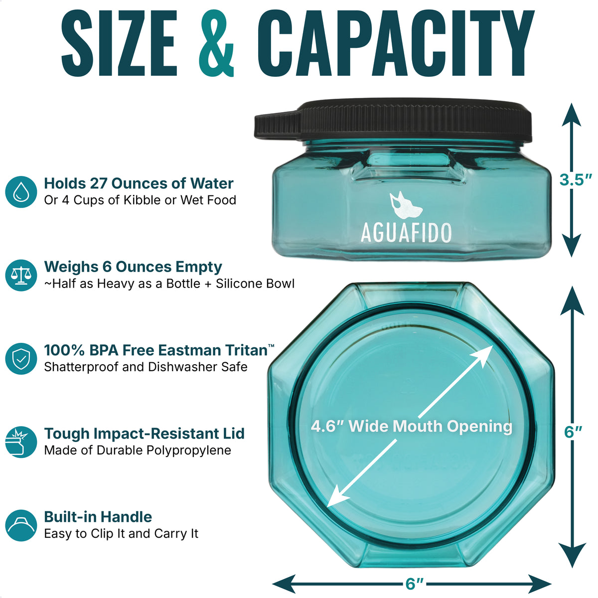 27oz Go-Anywhere Dog Bowl